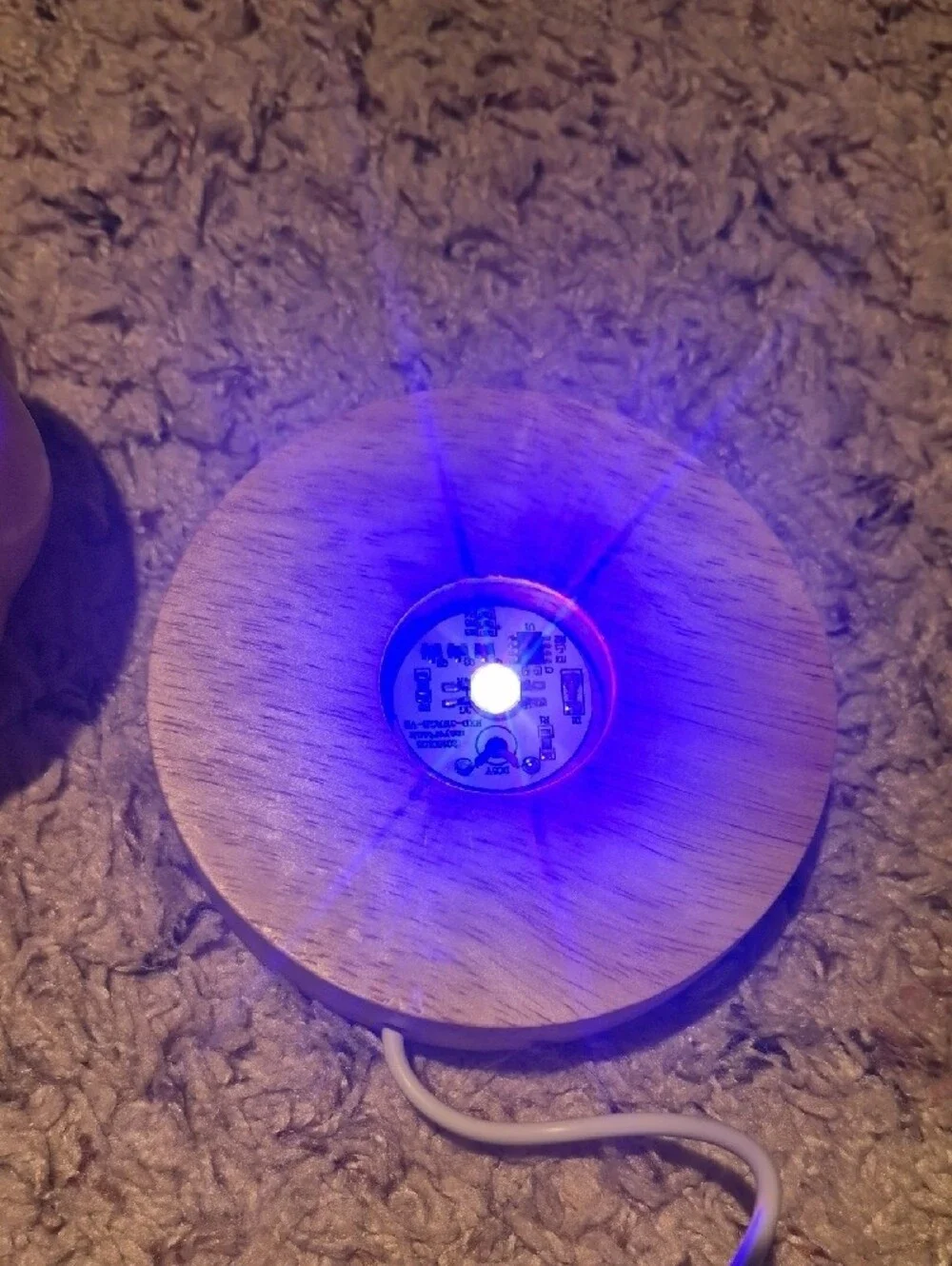 Carved Pumpkin Jack-O'-Lantern Orange Jade LED Lamp